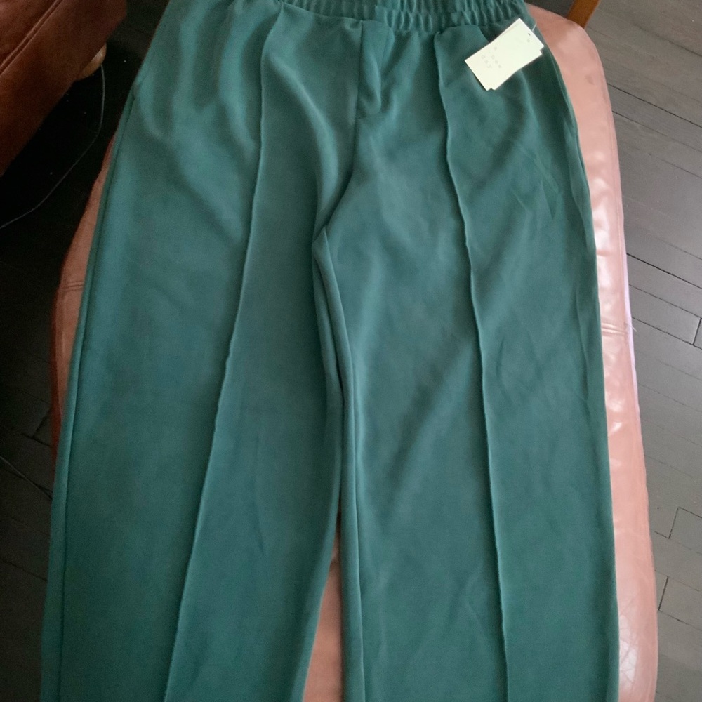 a new day Women's Wide Leg Pants - Dark Green - Picture 4 of 5